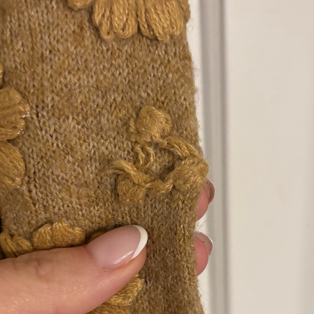 CeCe Brown Floral Turtleneck Sweater - Picture 7 of 7